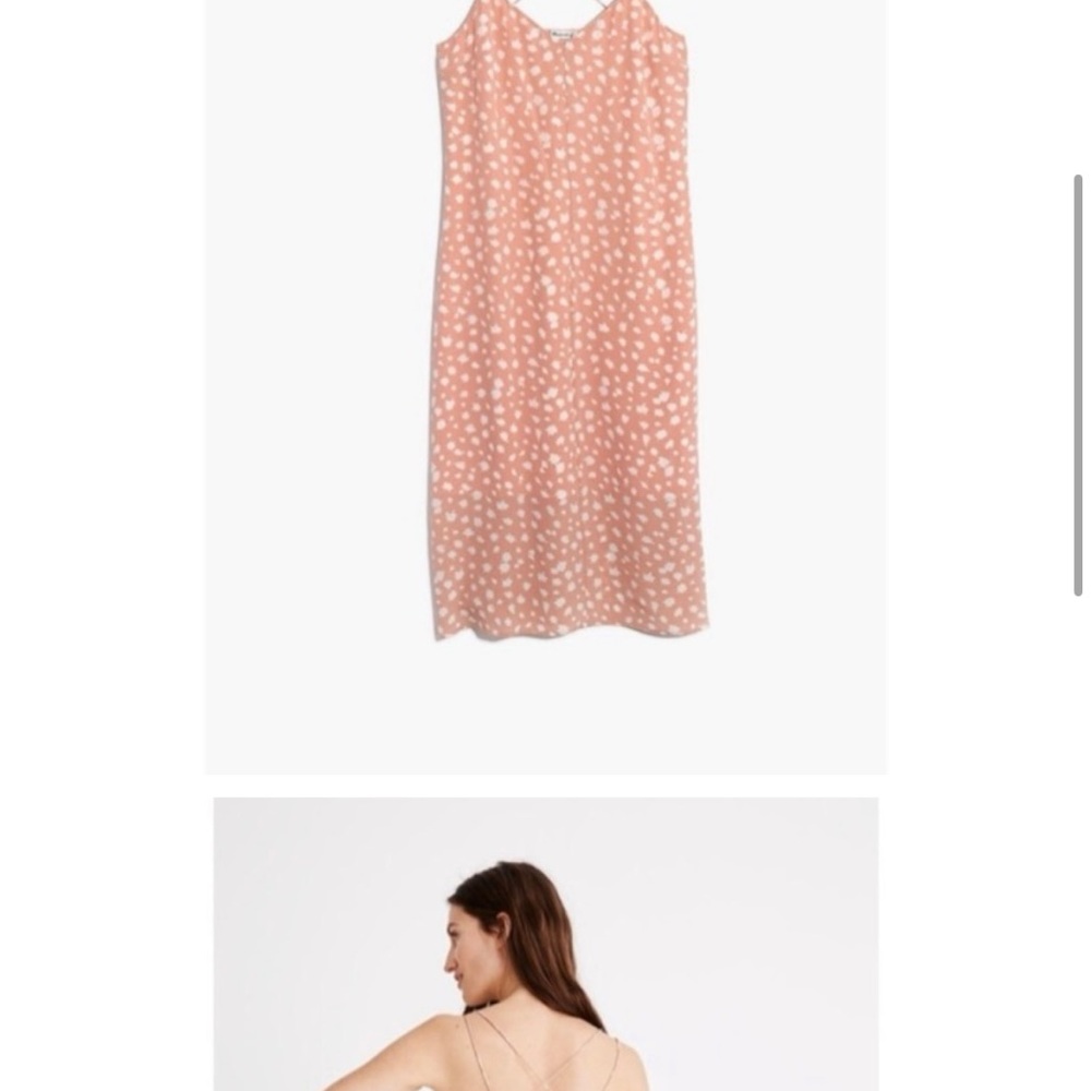 Madewell 100% silk printed Midi Dress